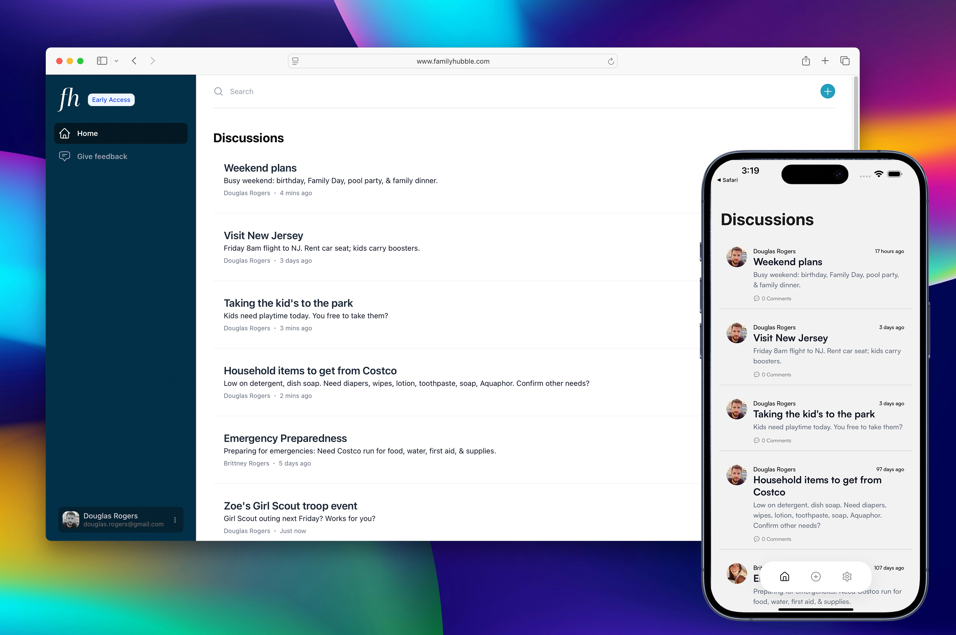 Collaboration dashboard placeholder